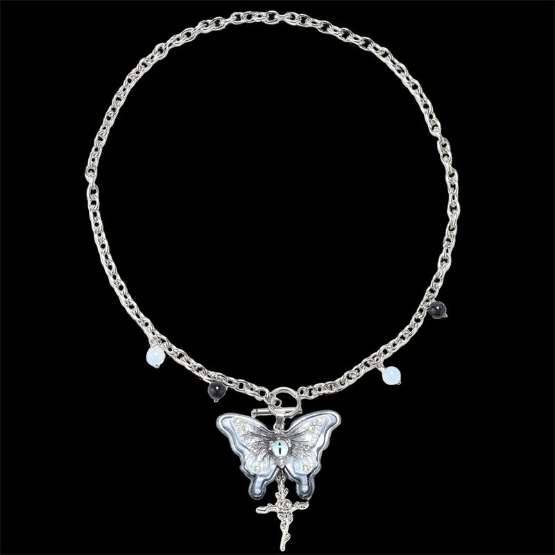 Azure Butterfly Handmade Necklace