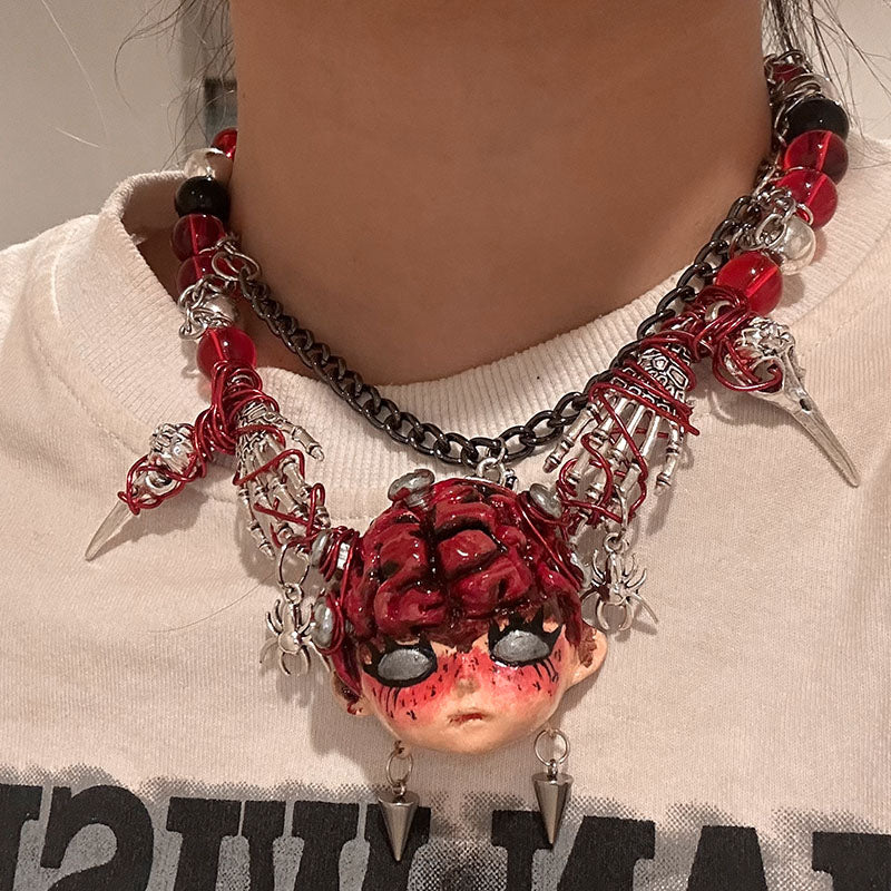 Eat Brains Handmade Necklace