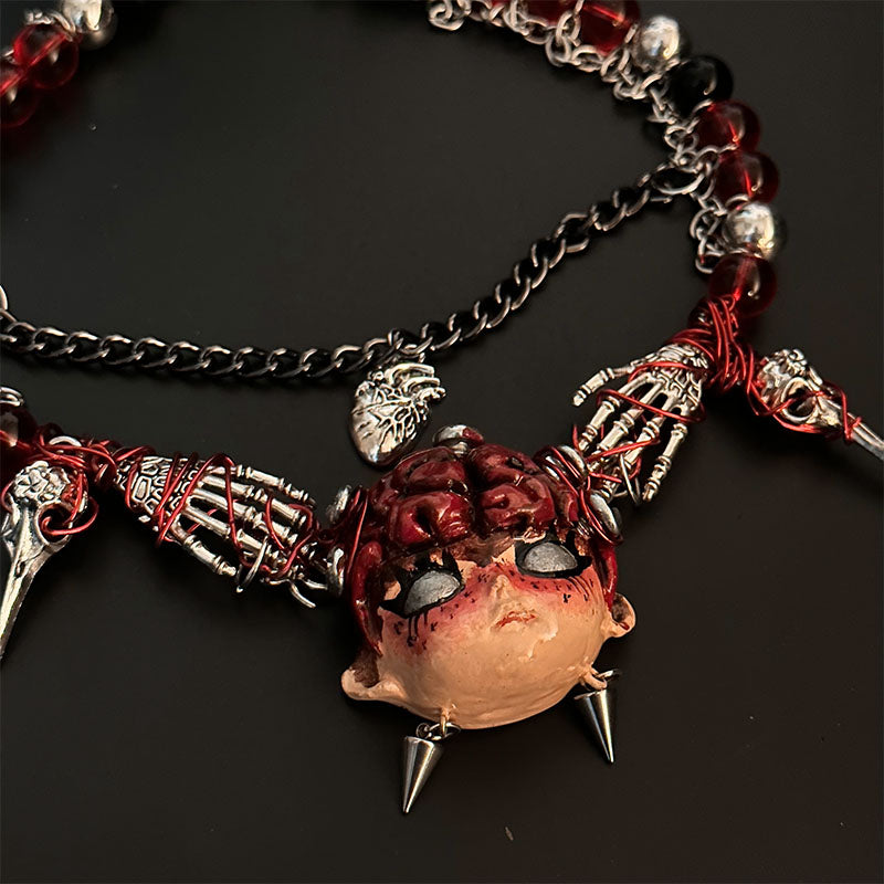 Eat Brains Handmade Necklace
