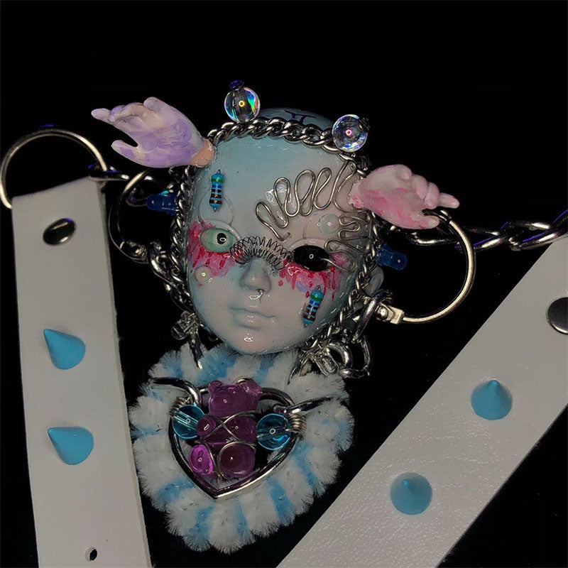 Gemini Doll Handmade Necklace
