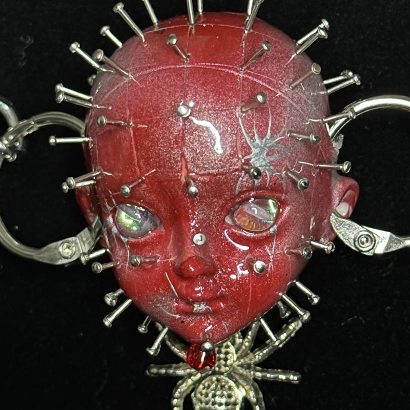 RED Hellraiser Handmade Necklace