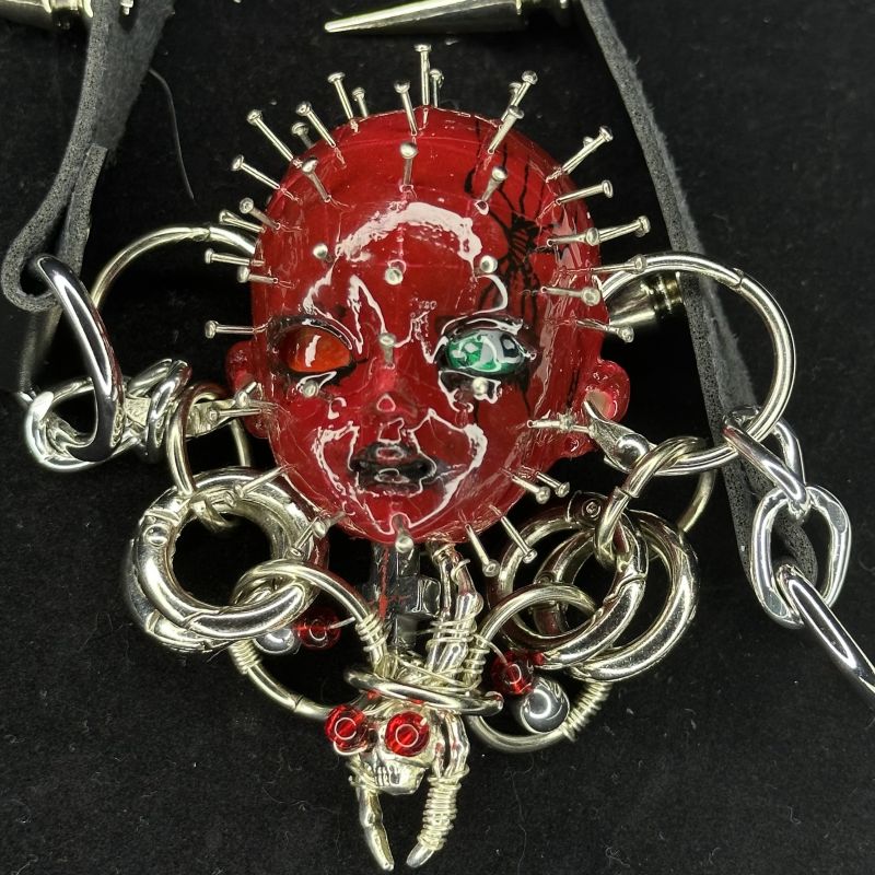 S-pupil Red Hellraise Handmade Necklace