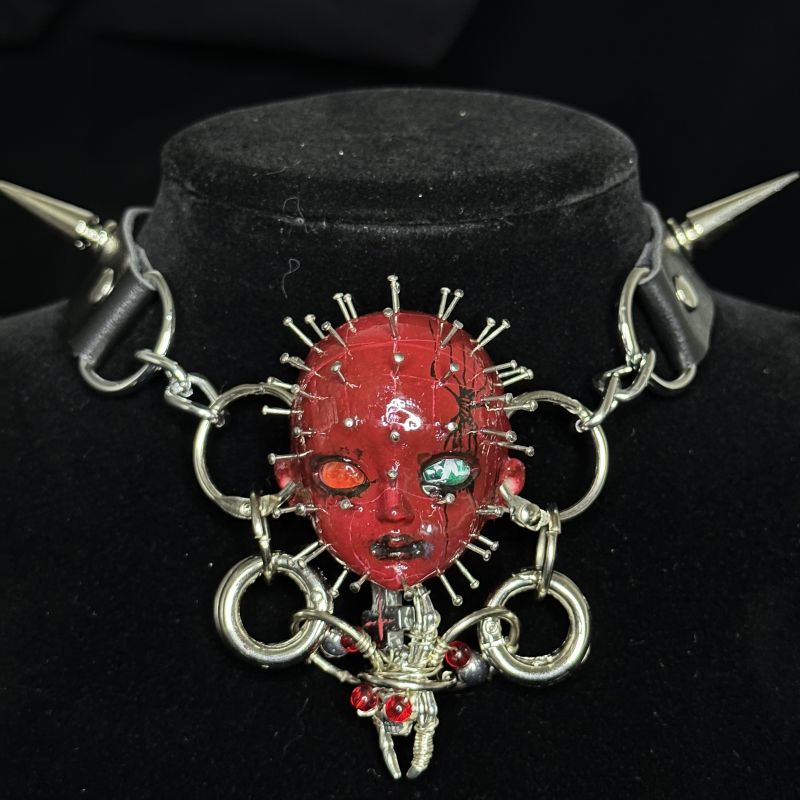 S-pupil Red Hellraise Handmade Necklace